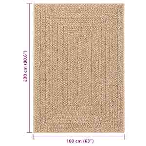 Koberec ZIZUR 160 x 230 cm jutový vzhled interiér i exteriér - obrázek 9