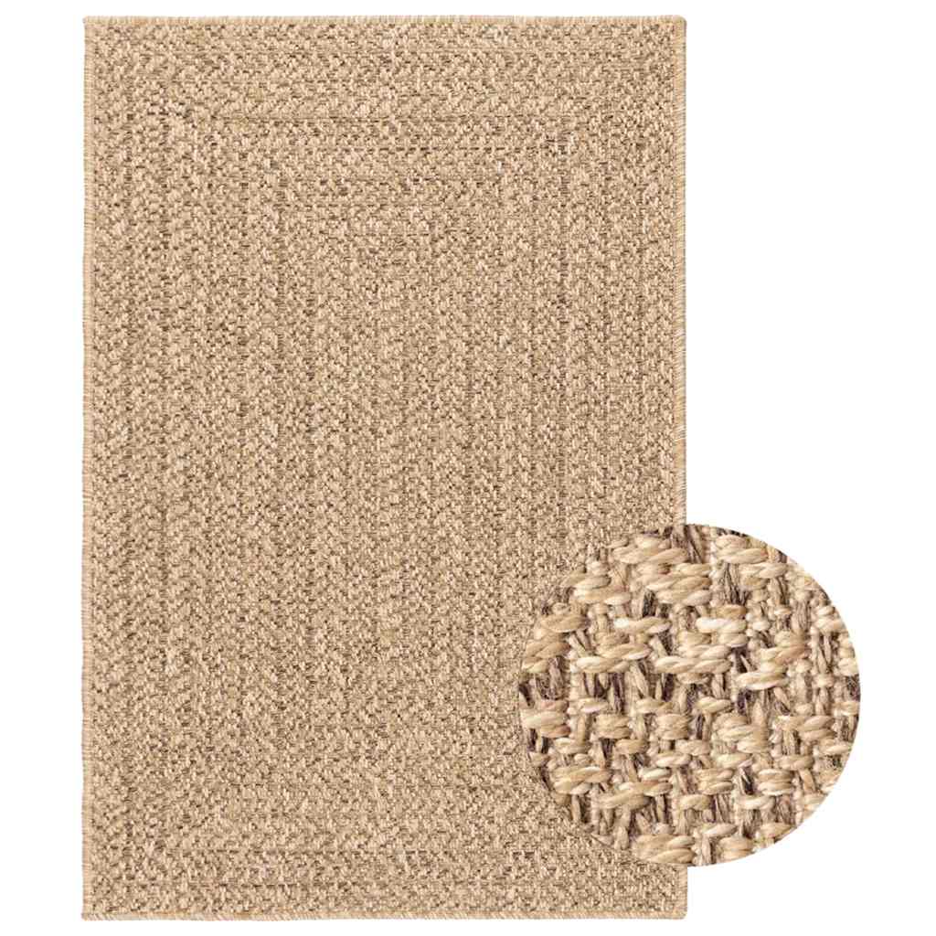 vidaXL Vloerkleed 200x290 cm voor binnen en buiten jute look
