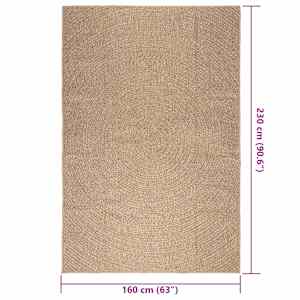 Koberec ZIZUR 160 x 230 cm jutový vzhled interiér i exteriér - obrázek 9