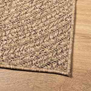 Koberec ZIZUR 200 x 290 cm jutový vzhled interiér i exteriér - obrázek 8
