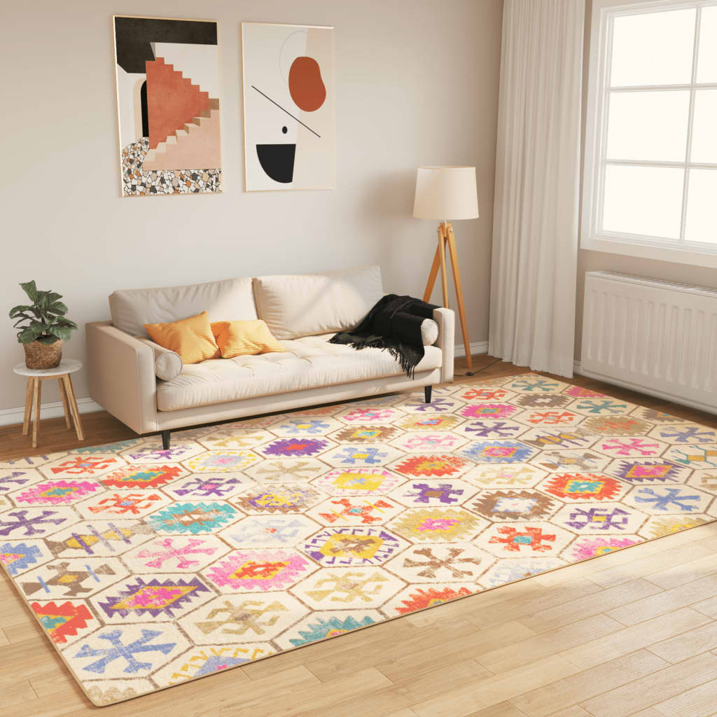 vidaXL Covor lavabil, multicolor, 190x300 cm, anti-alunecare