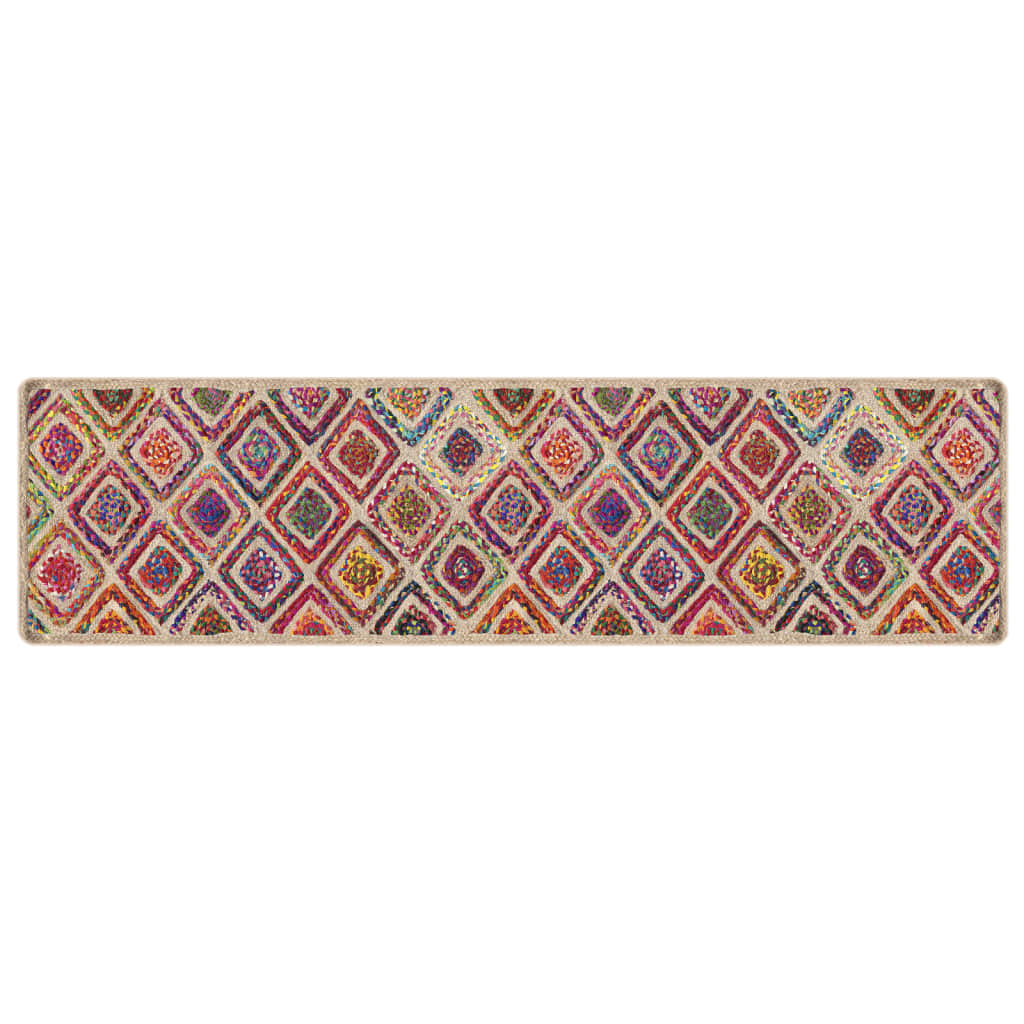 vidaXL Prateľný koberec viacfarebný 80x300 cm