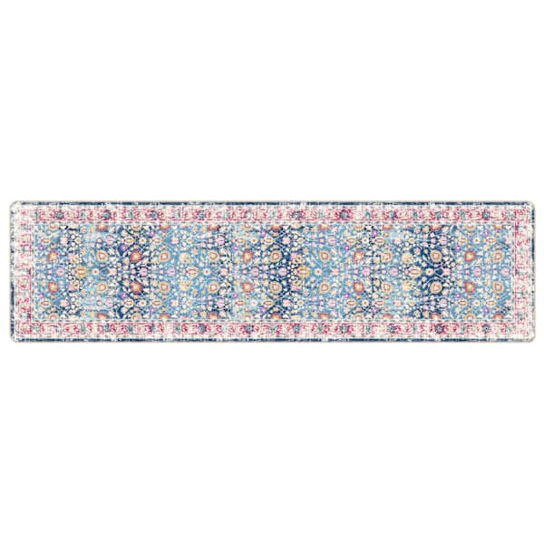 vidaXL vaip, pestav, mitmev&auml;rviline, 80 x 300 cm