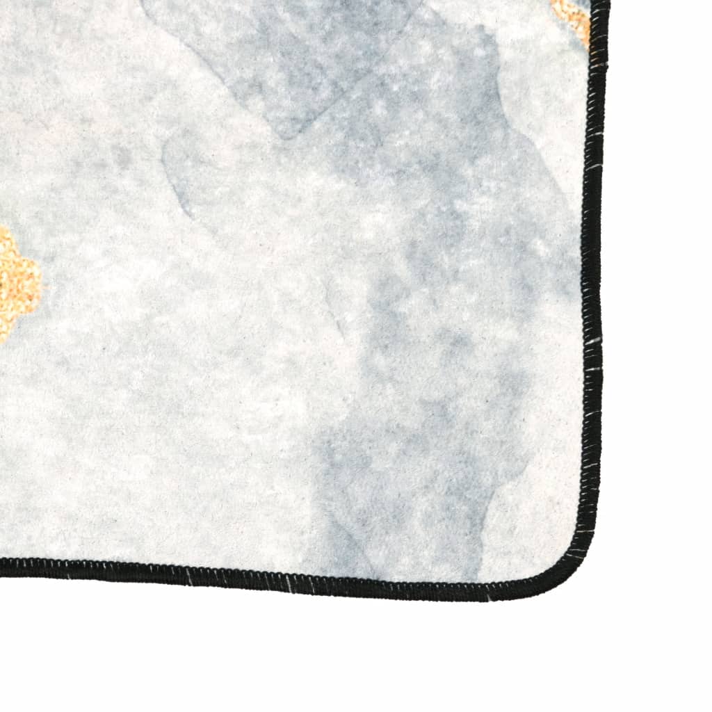 vidaXL Vloerkleed wasbaar anti-slip 80x150 cm meerkleurig afbeelding
