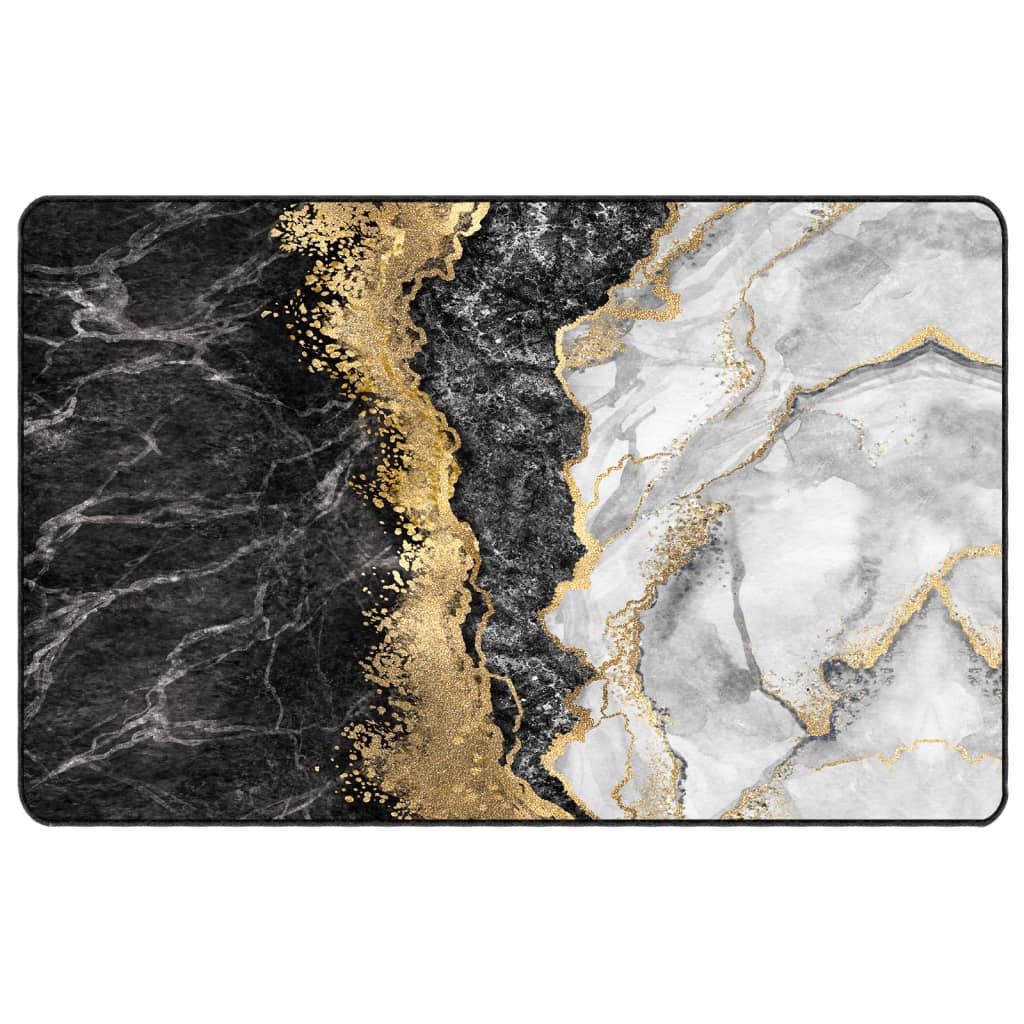 vidaXL Koberec pratelnĂ˝ vĂ­cebarevnĂ˝ 190 x 300 cm protiskluzovĂ˝