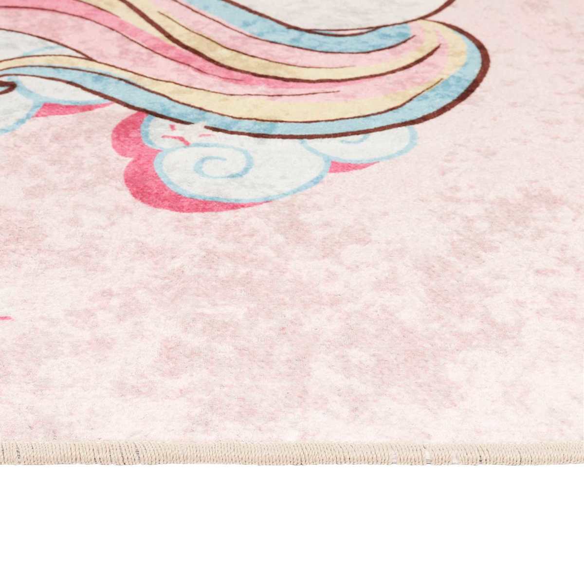 Gulvtæppe til børn 160x230 cm vaskbart enhjørning - Billede 7