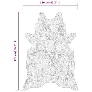 Koberec hnědý a bílý 120 x 170 cm kravský vzor - obrázek 8