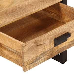 Konferenční stolek 100 x 54 x 40 cm masivní mangovník a železo - obrázek 6