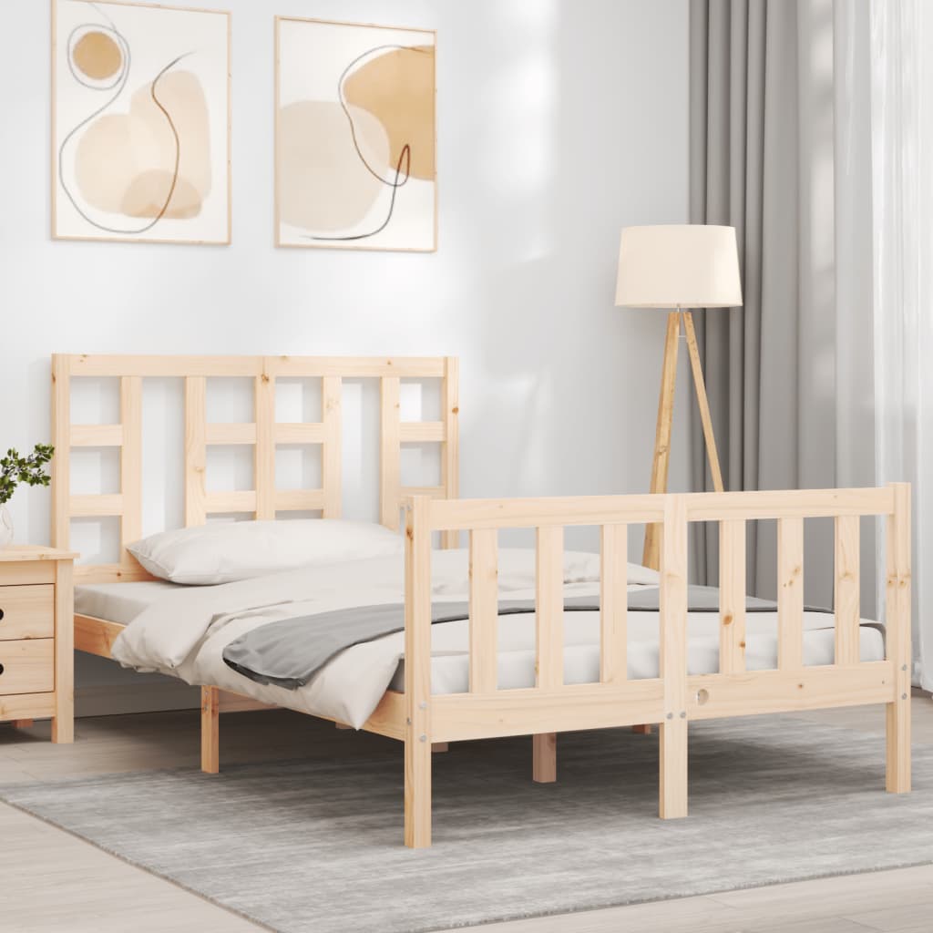 vidaXL Bedframe zonder matras massief grenenhout 120x200 cm afbeelding