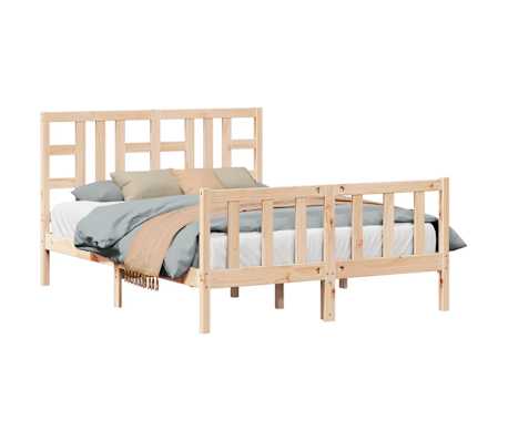 vidaXL Cadre de lit sans matelas 140x200 cm bois massif de pin