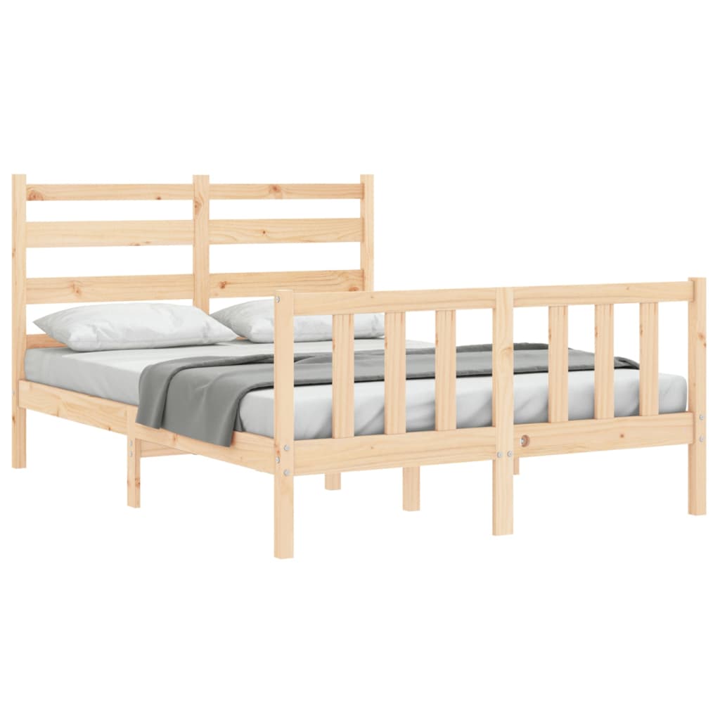 vidaXL Bedframe zonder matras massief grenenhout 140x200 cm afbeelding