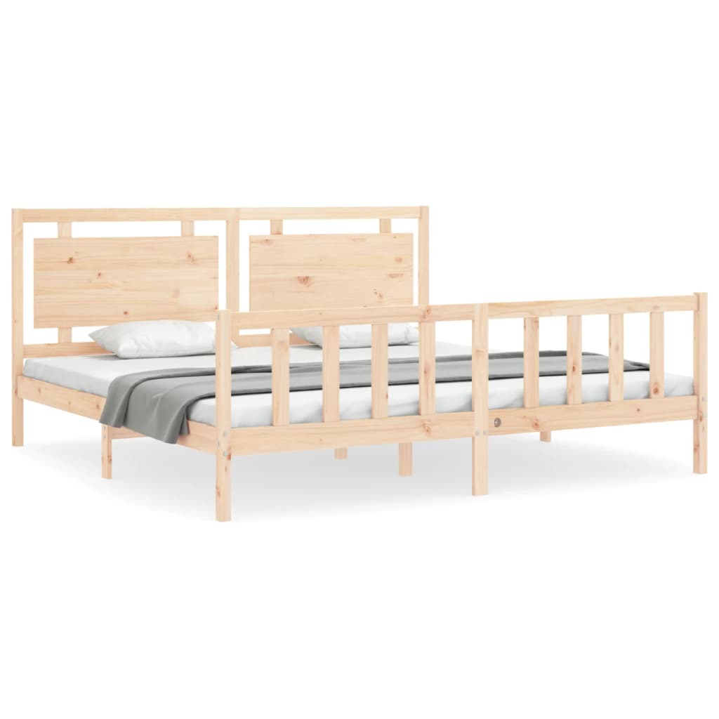  Rám postele s čelom 180x200 cm masívne drevo