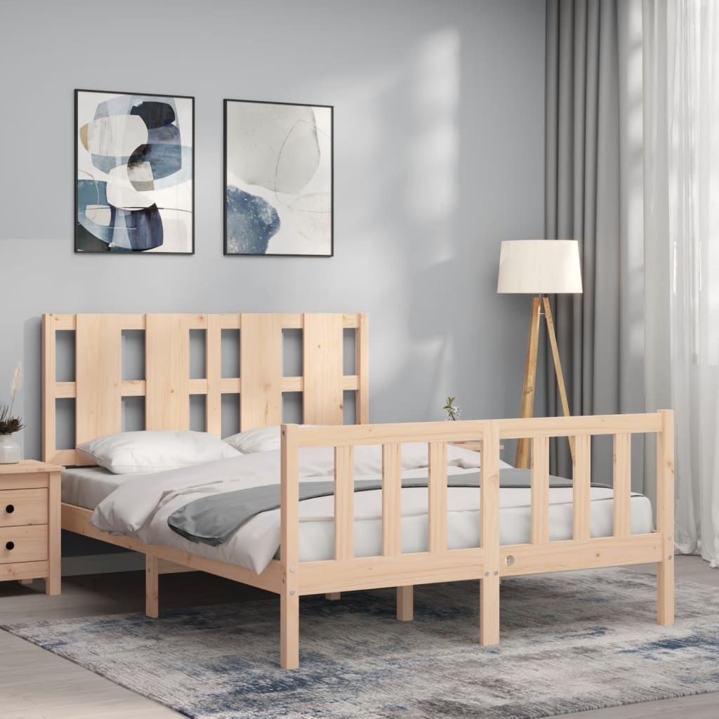 vidaXL Bedframe zonder matras massief grenenhout 120x200 cm afbeelding