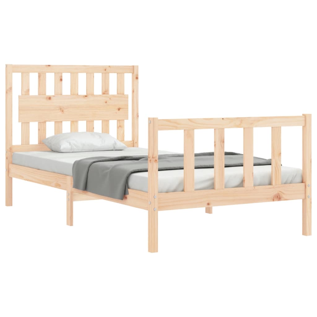 vidaXL Bedframe zonder matras massief grenenhout 100x200 cm afbeelding