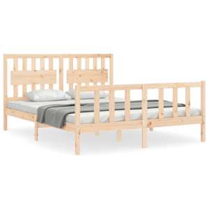 Rám postele s čelem King Size masivní dřevo - obrázek 2