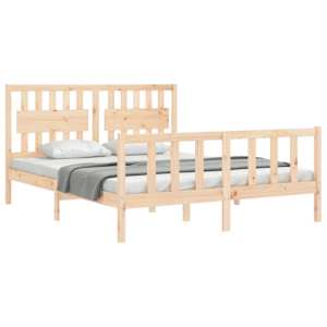 Rám postele s čelem King Size masivní dřevo - obrázek 4