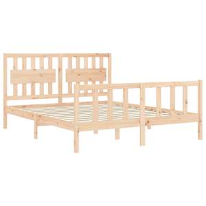 Rám postele s čelem King Size masivní dřevo - obrázek 5