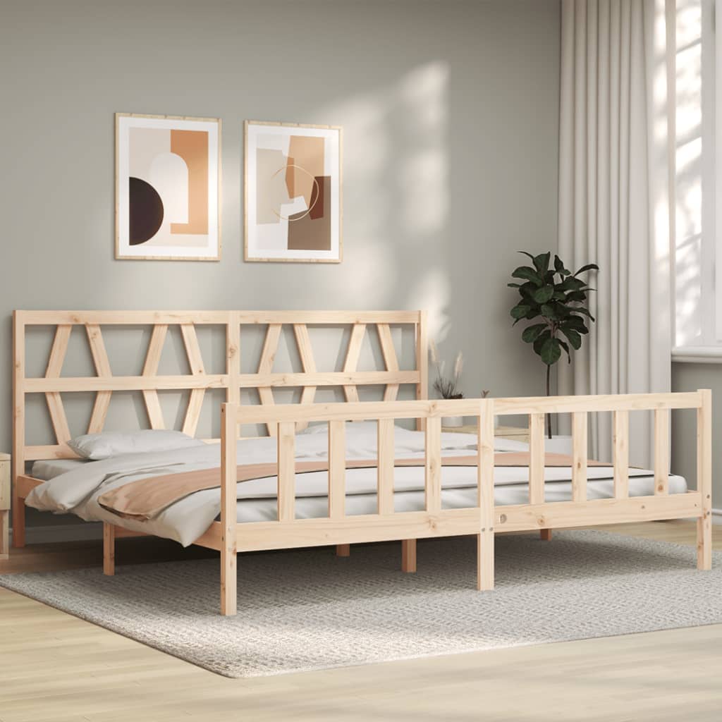 vidaXL Bedframe zonder matras massief grenenhout 200x200 cm afbeelding
