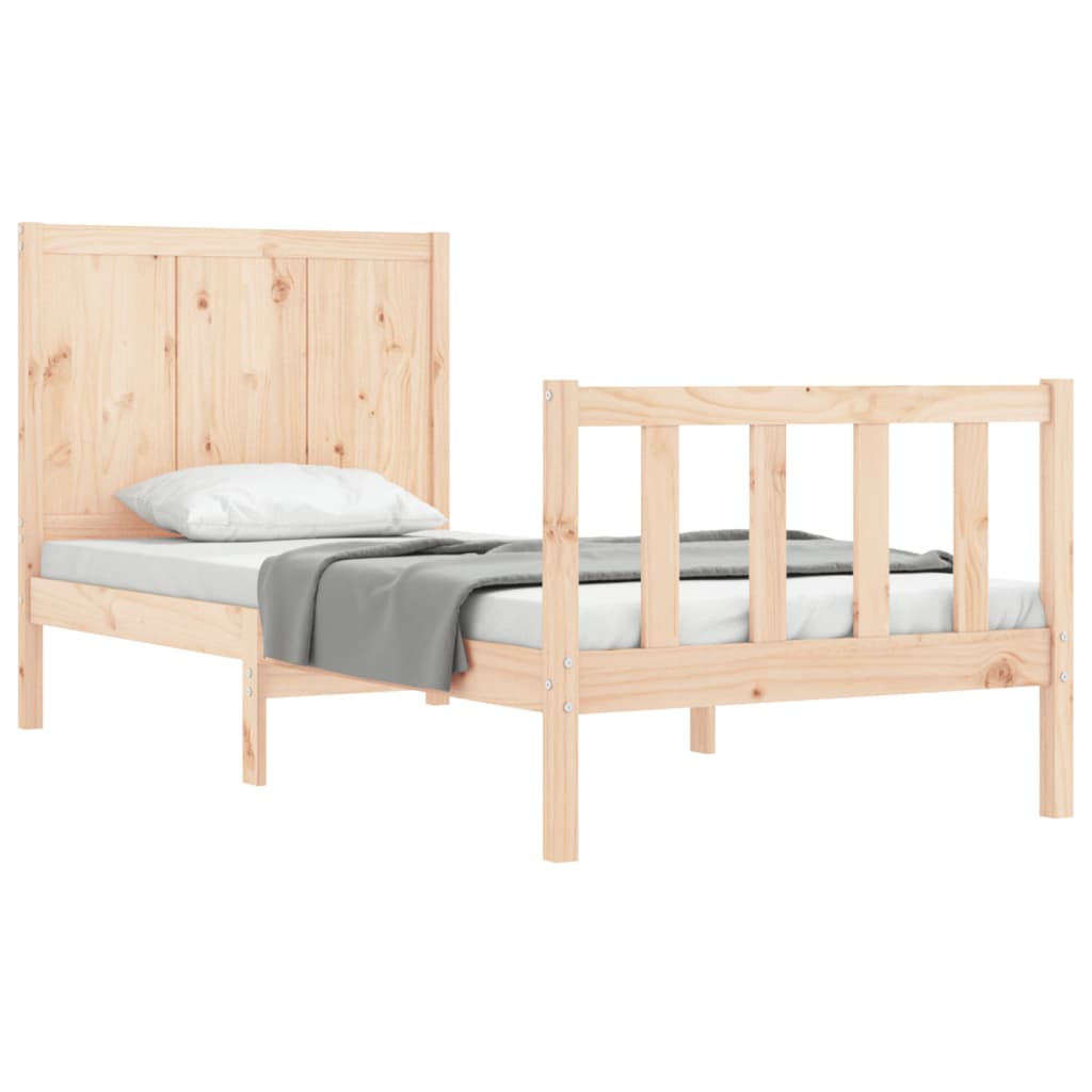 vidaXL Bedframe zonder matras massief grenenhout 100x200 cm afbeelding