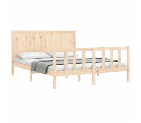 vidaXL Posteľ bez matraca 160x200 cm mas&iacute;vna borovica