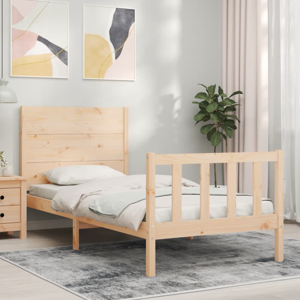 Lovos rėmas be čiužinio, 90x200cm, pušies medienos masyvas