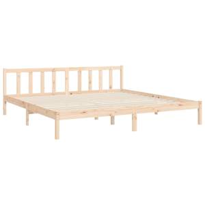 Rám postele s čelem Super King Size masivní dřevo - obrázek 9