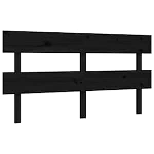 Rám postele s čelem černý King Size masivní dřevo - obrázek 8