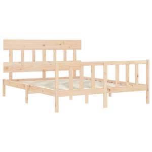 Rám postele s čelem King Size masivní dřevo - obrázek 5