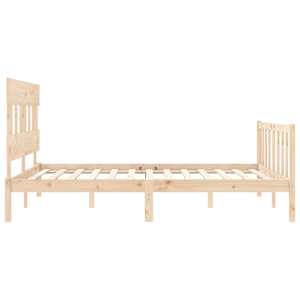 Rám postele s čelem King Size masivní dřevo - obrázek 7
