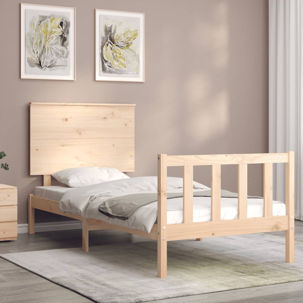 vidaXL Cadre de lit sans matelas bois de pin massif