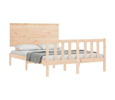 vidaXL Cadre de lit sans matelas 140x190 cm bois de pin massif