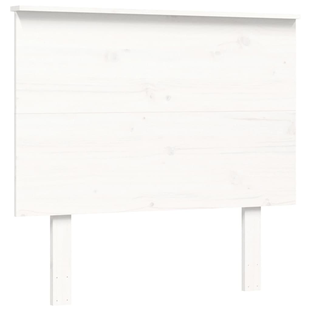 fehér tömör fa ágykeret fejtámlával 100 x 200 cm
