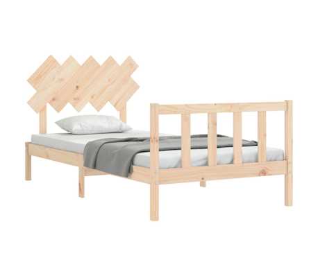 vidaXL Cadru pat fără saltea, 100x200 cm, lemn masiv pin