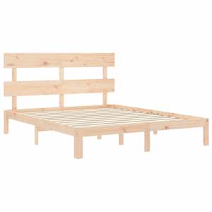 Rám postele s čelem King Size masivní dřevo - obrázek 5