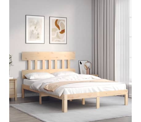 vidaXL Cadre de lit sans matelas 120x200 cm bois de pin massif