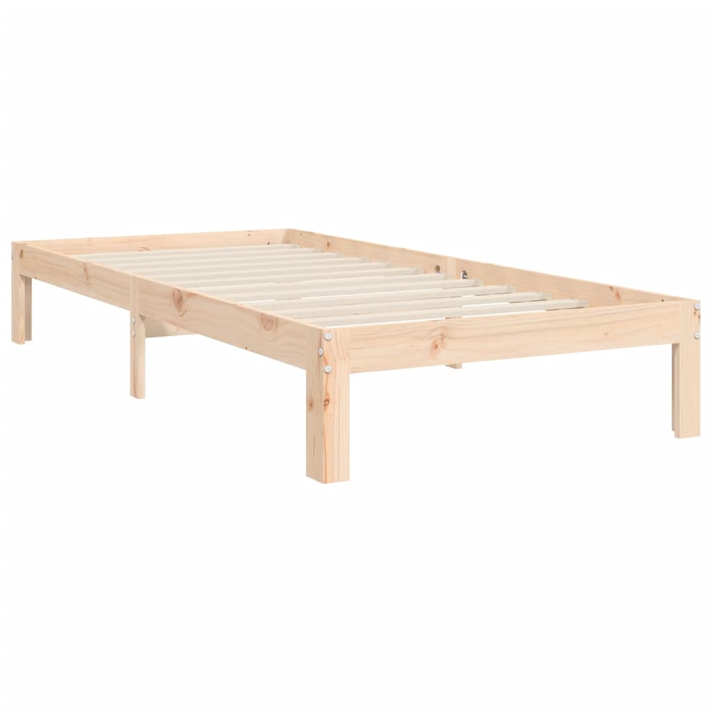 Cadru de pat cu tăblie Small Single, lemn masiv