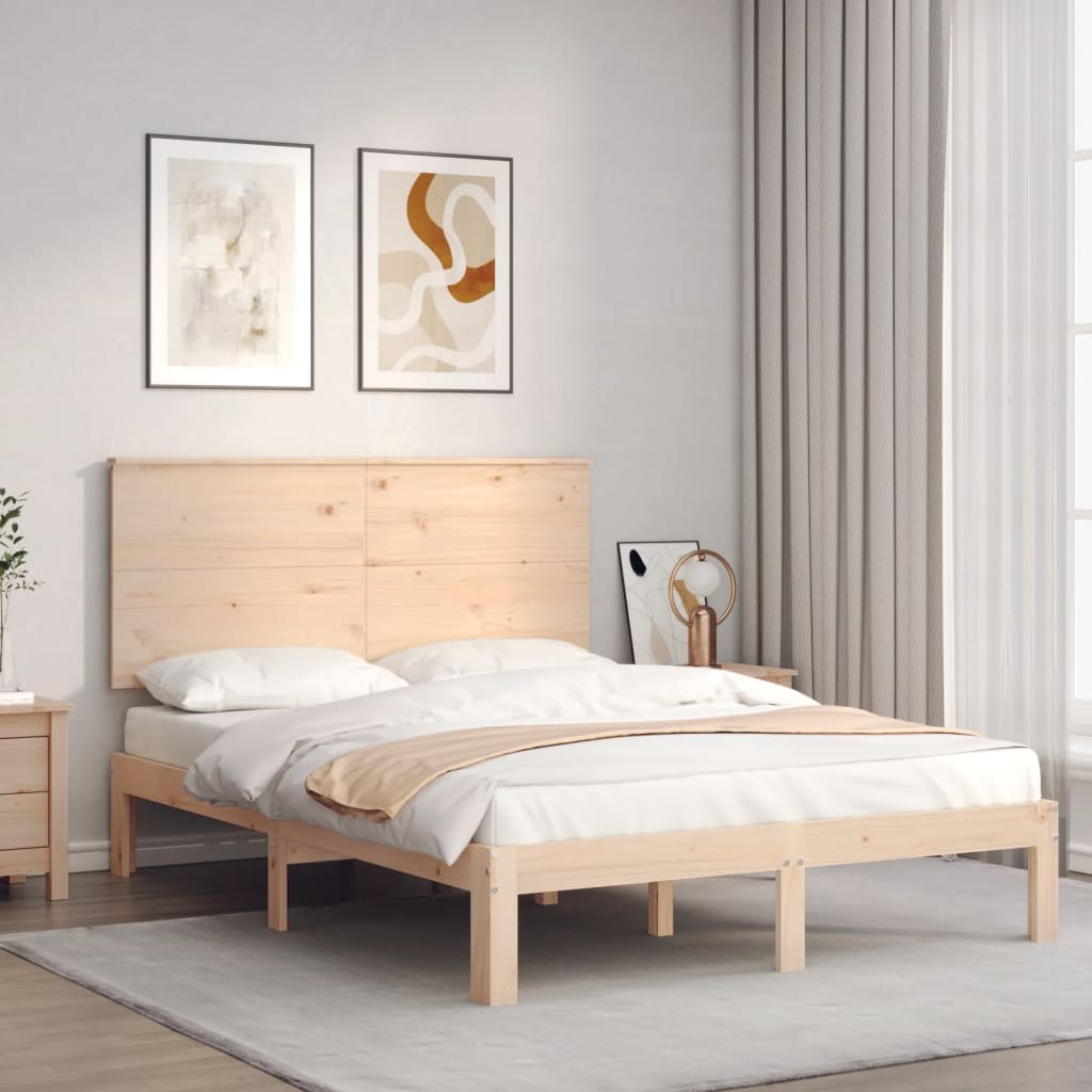 Rám postele s čelem Small Double masivní dřevo