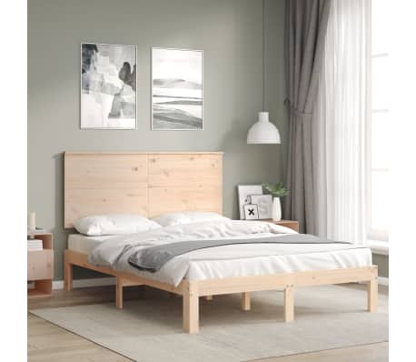 vidaXL Cadre de lit sans matelas 140x190 cm bois de pin massif