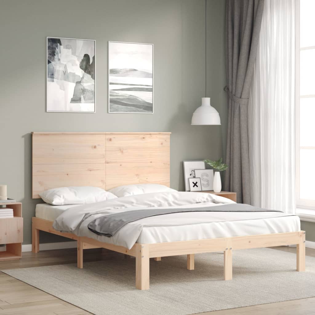 vidaXL Bedframe zonder matras massief grenenhout 140x200 cm afbeelding