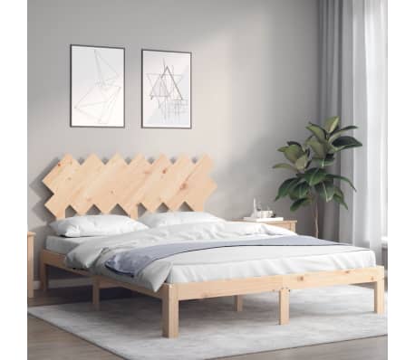 vidaXL Bed Frame without Mattress 140x200 cm Solid Wood Pine