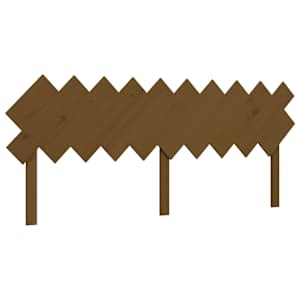 Rám postele s čelem medově hnědý 200 x 200 cm masivní dřevo - obrázek 8