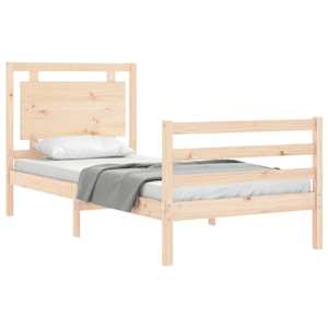 vidaXL Bed Frame without Mattress 90x200 cm Solid Wood