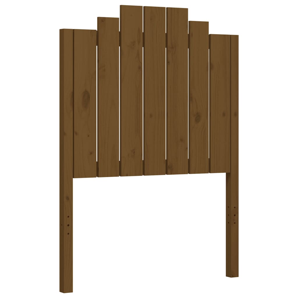 Легло с табла меденокафяво 2FT6 см Small Single дърво масив