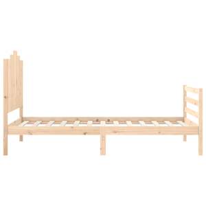Rám postele s čelem 100 x 200 cm masivní dřevo - obrázek 6
