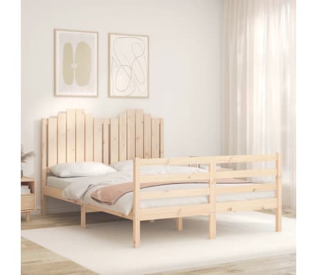vidaXL Cadre de lit sans matelas 140x200 cm bois massif