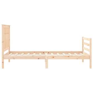 Rám postele s čelem 100 x 200 cm masivní dřevo - obrázek 6