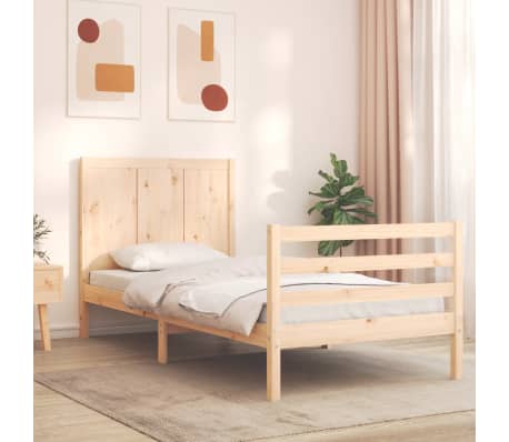 vidaXL Cadre de lit sans matelas 100x200 cm bois massif