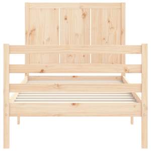Rám postele s čelem 100 x 200 cm masivní dřevo - obrázek 7