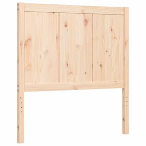 Rám postele s čelem 100 x 200 cm masivní dřevo - obrázek 9