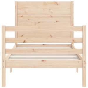 Rám postele s čelem 90 x 200 cm masivní dřevo - obrázek 6